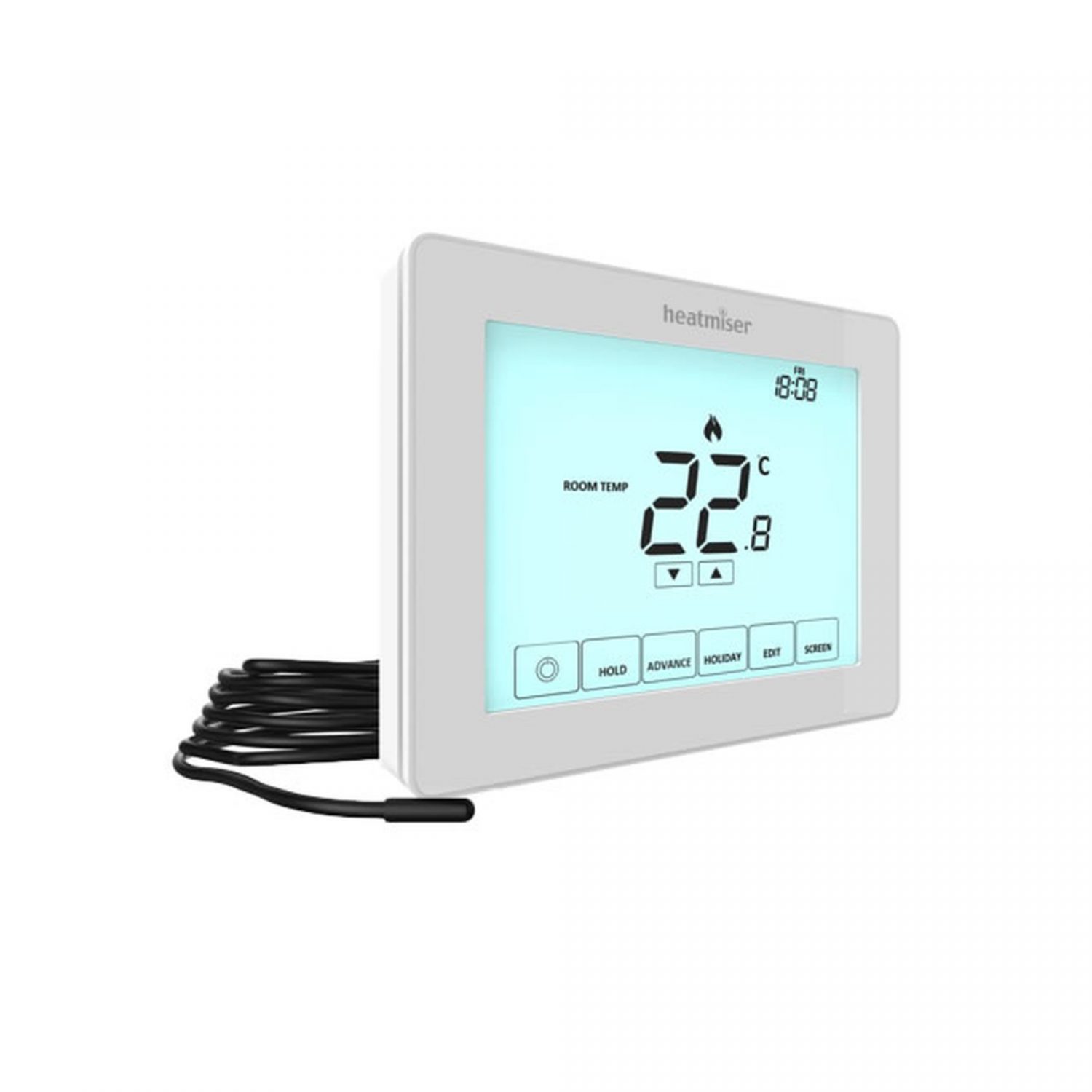 Heatmiser Programmable Touchscreen Room Thermostat - Touch-E V2