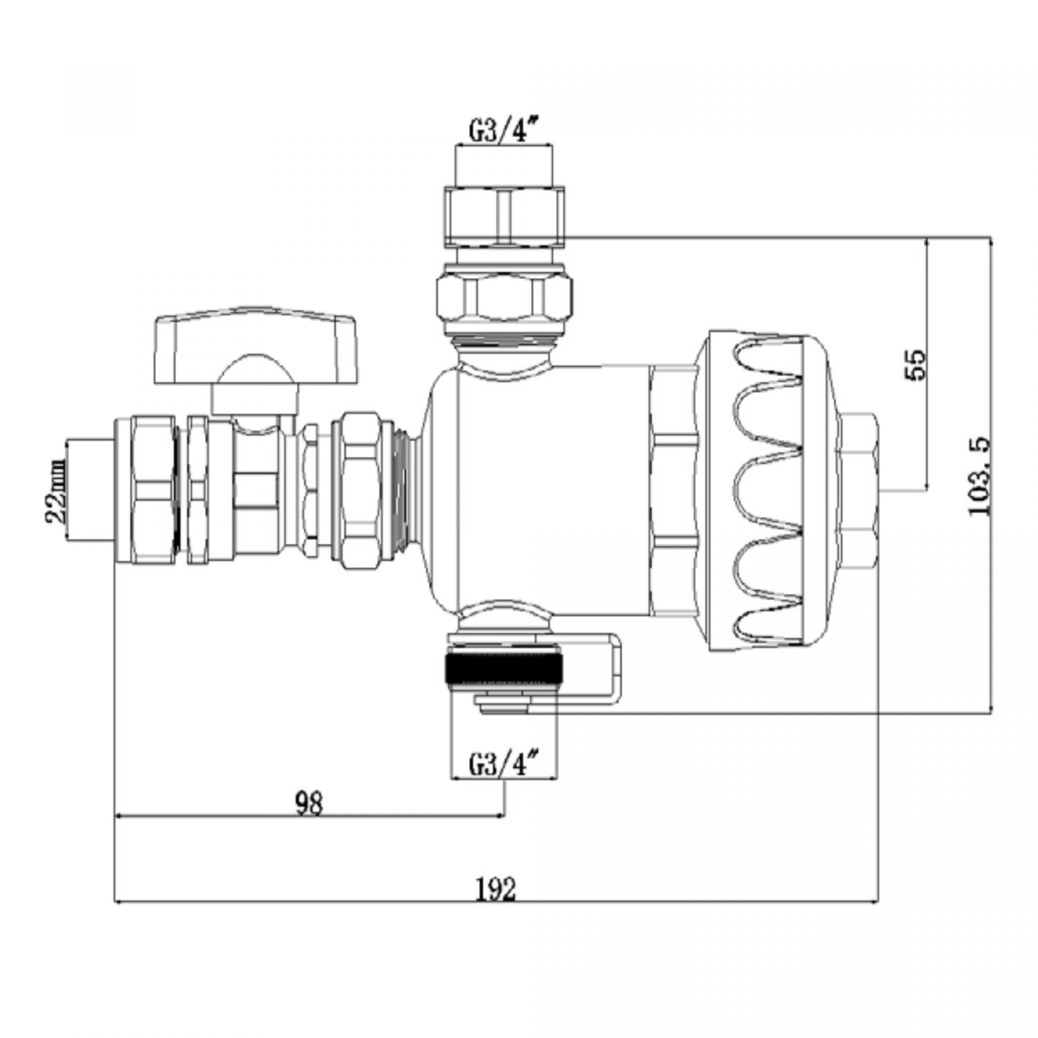 BASTION 22mm Magnetic Filter - Mag Clean - For Boilers or Underfloor Heating Manifold Systems - Mag Sweeper - Stainless Steel Non Ferrous Filter - Image 6