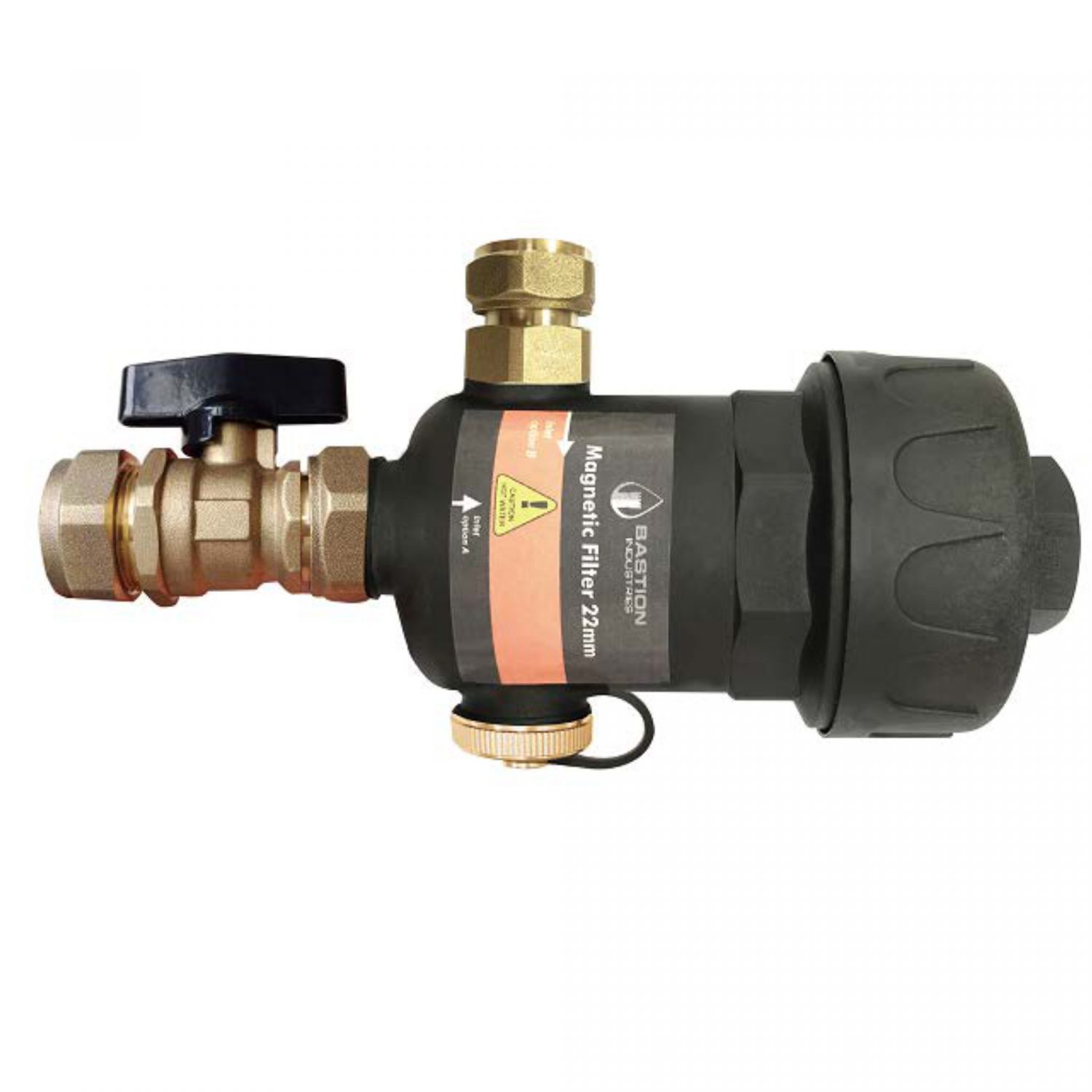 BASTION 22mm Magnetic Filter - Mag Clean - For Boilers or Underfloor Heating Manifold Systems - Mag Sweeper - Stainless Steel Non Ferrous Filter - Image 4