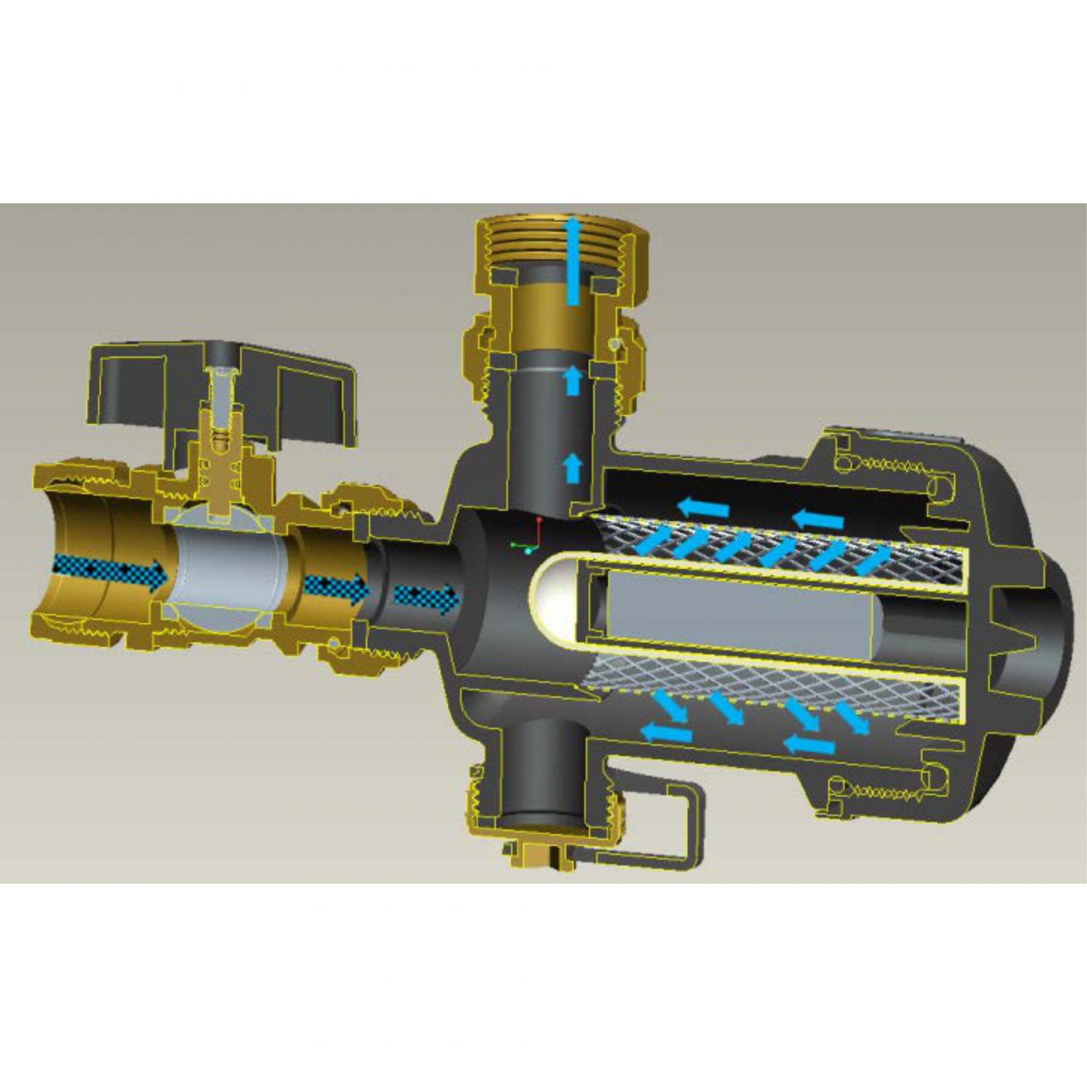 BASTION 22mm Filter Mag Clean For Boilers or Underfloor