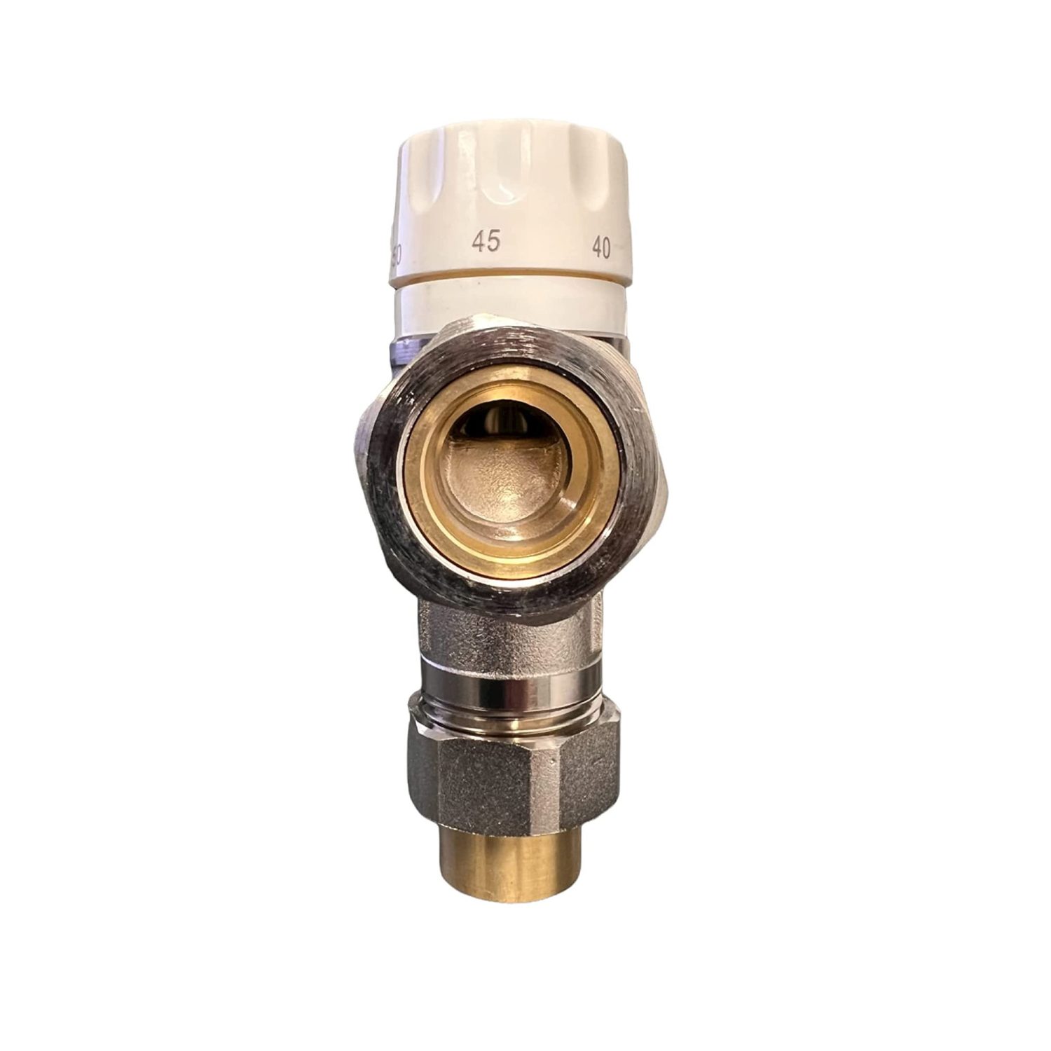 Thermostatic Mixing Valve 22mm Blending Valve For Underfloor Heating Compression Fit - Image 4
