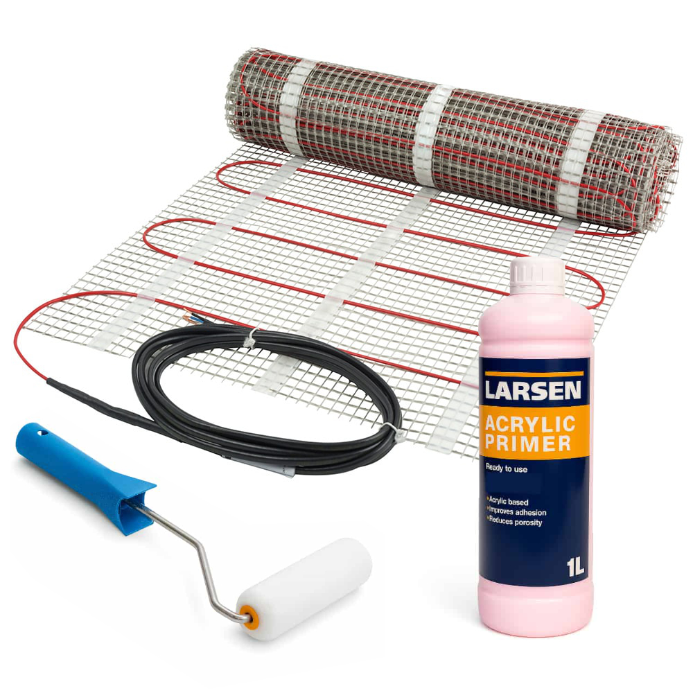 Electric Underfloor Heating Mat For Tiles Porcelain Or Stone - 200w Cable Mat