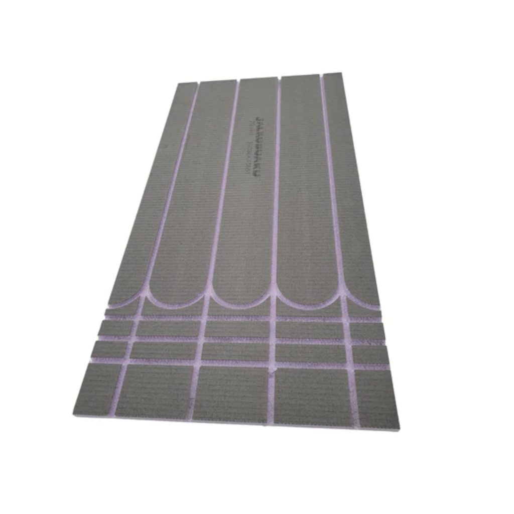 Underfloor Heating Boards Cement Coated XPS 20mm Routed For 12mm or