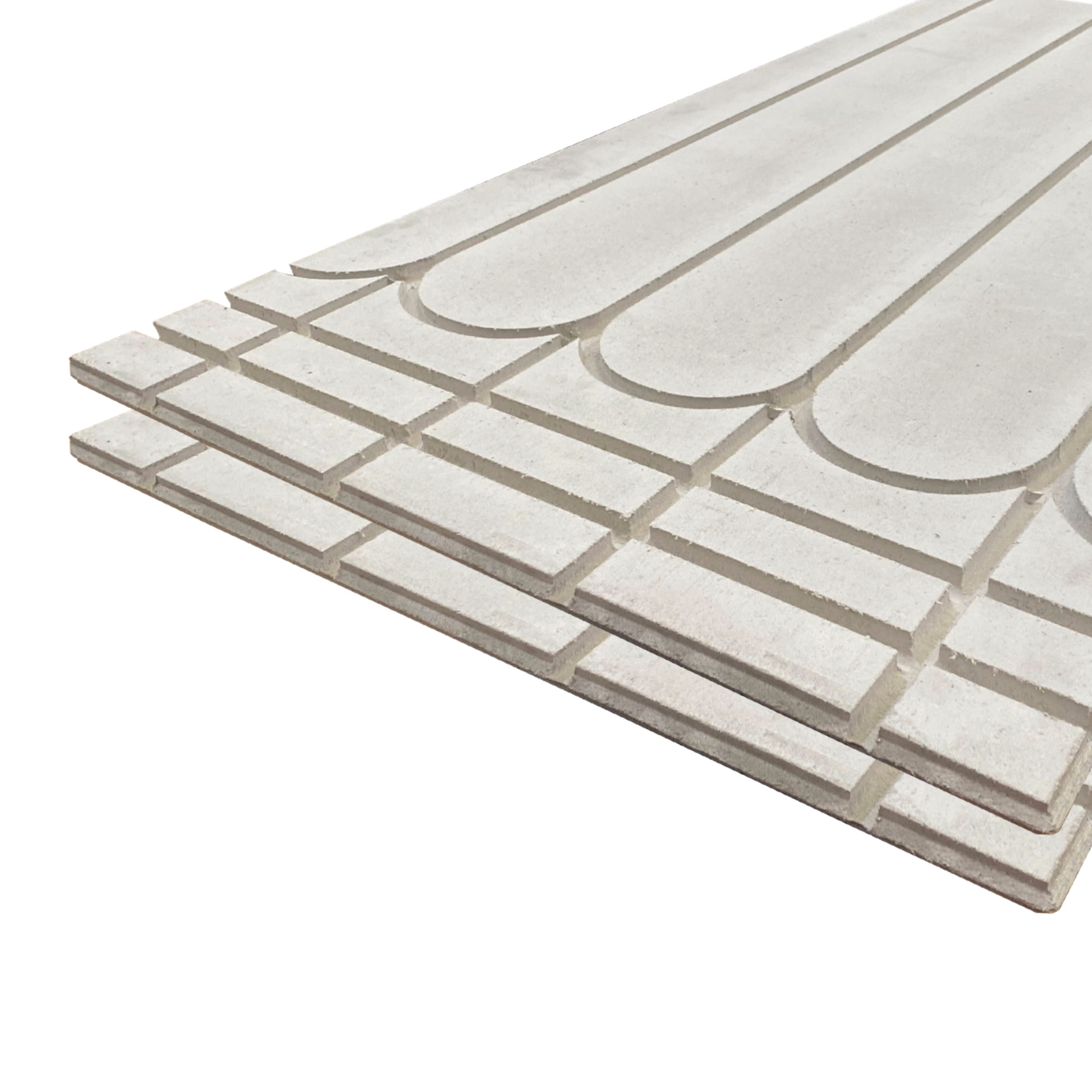 18mm Gypsum Low Profile UFH Overlay Board - 1200mm x 600mm x 18mm - The Underfloor  Heating Site