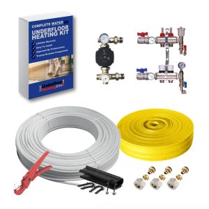 Wet Underfloor Heating Screed Kit - Multi Zone Room Kit With Grundfos Pump & 5 Layers Pipe - up to 200 SQM Coverage