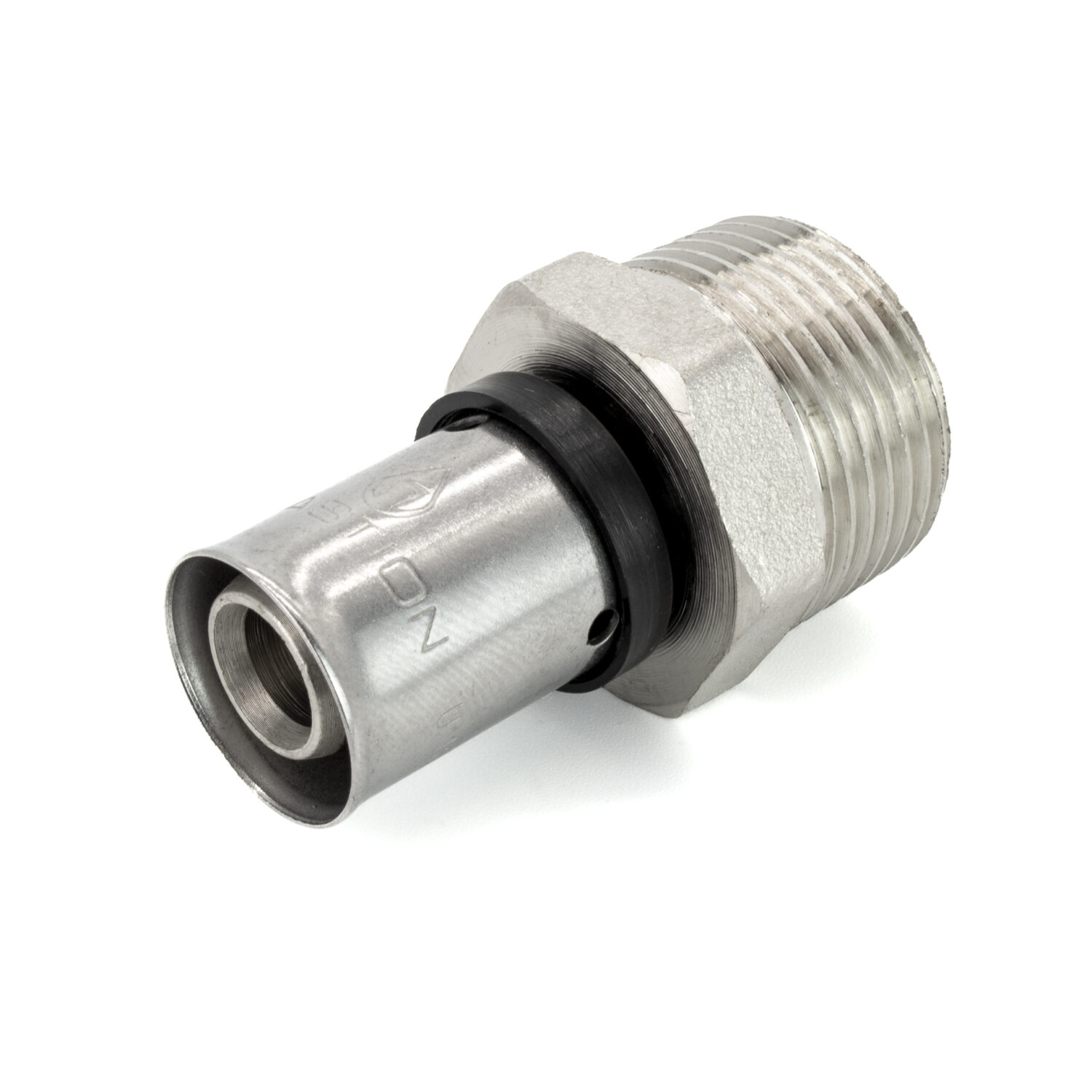 Straight Press Fitting 16mm x 3/4M Male Straight Union - U-Profile