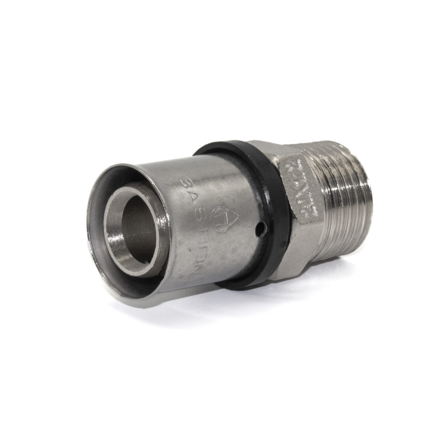 Straight Press Fitting 20mm x 1/2M Male Straight Union - U-Profile