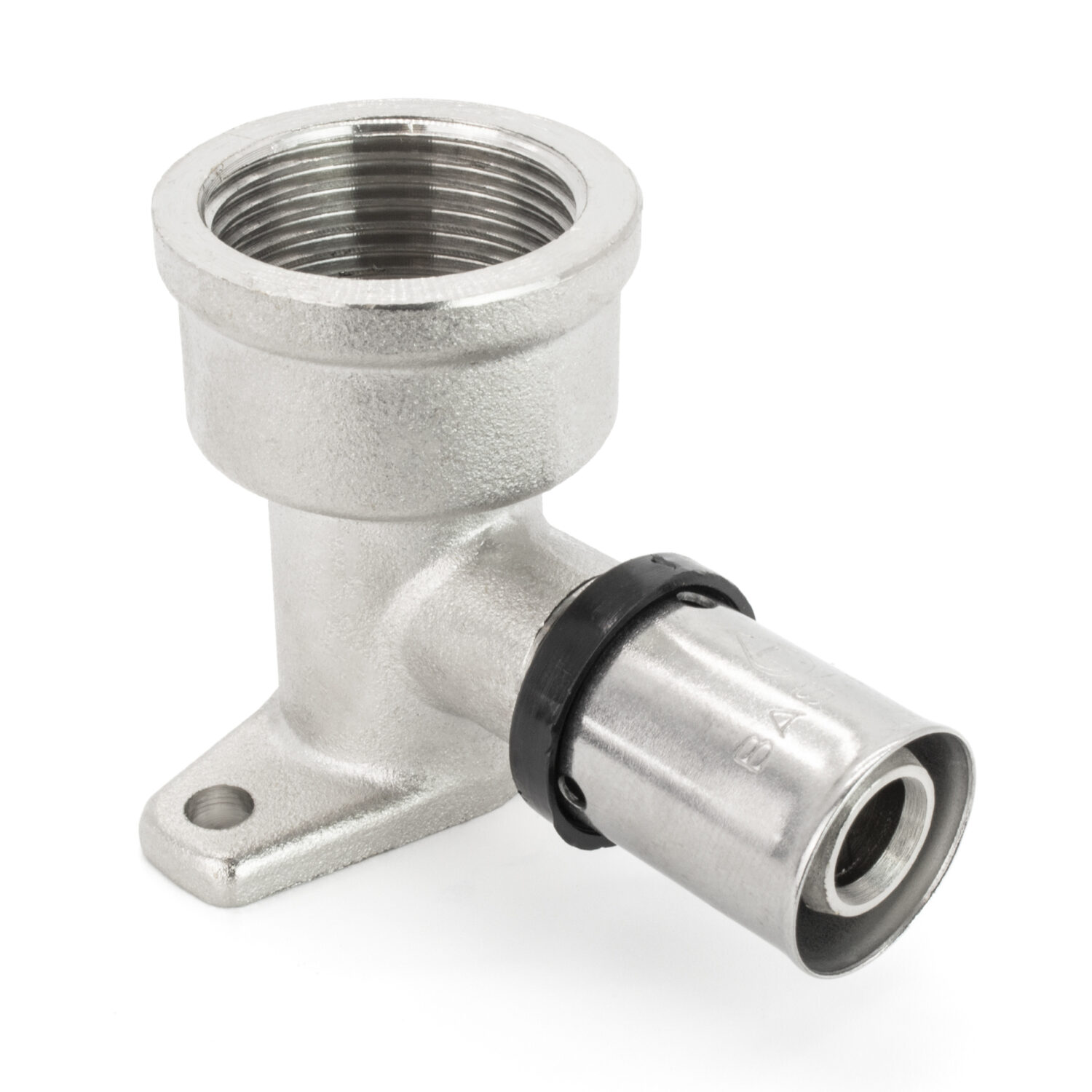 Elbow Connector 16mm x 3/4 F Elbow with Plate Female - U-Profile