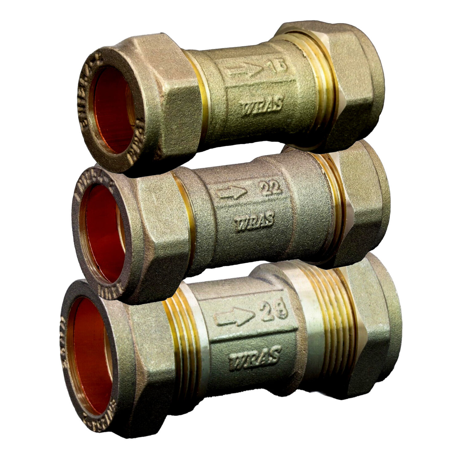 Brass Single Check Valve Compression 15-28mm Non Return Valve WRAS Approved DZR