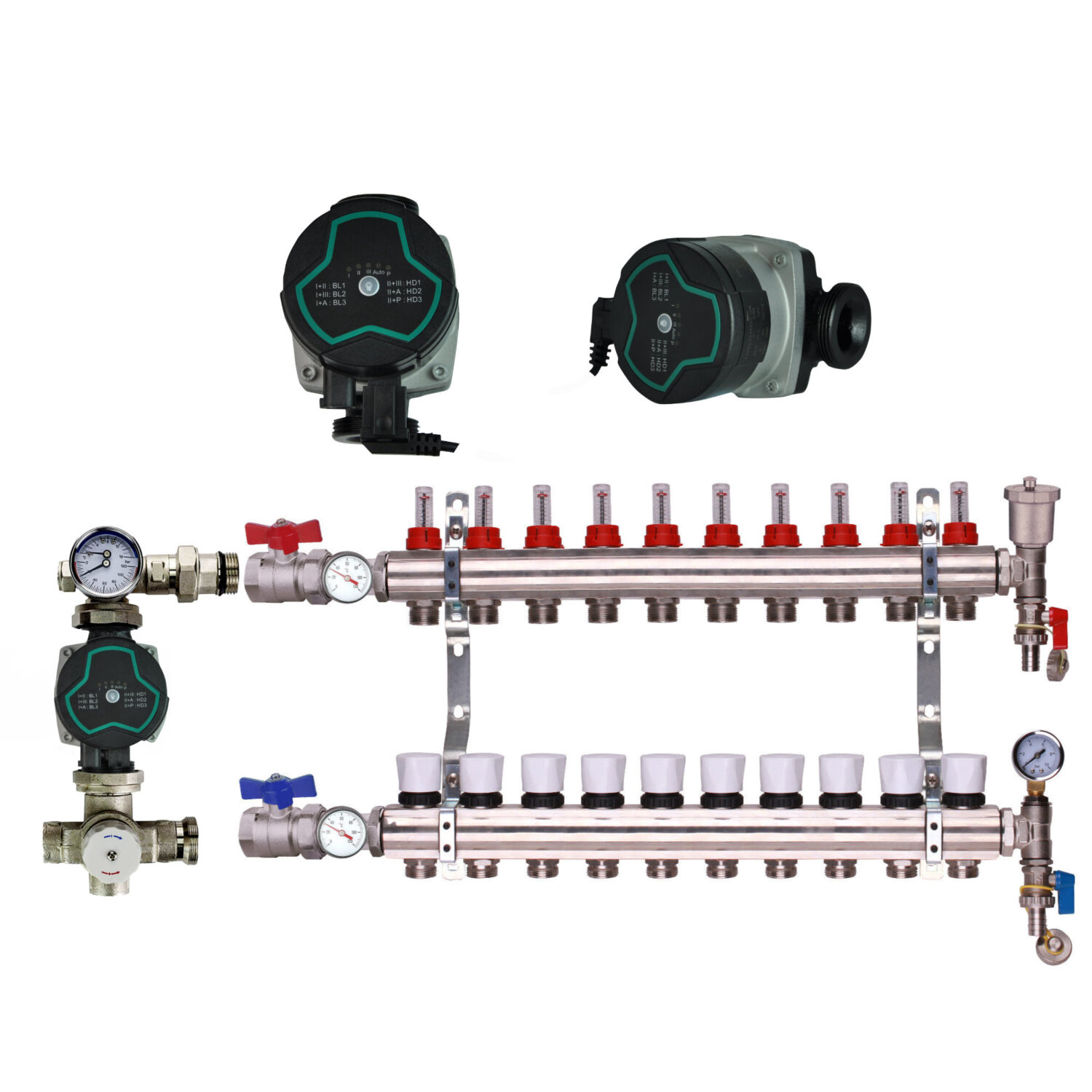 Bastion Pump With Underfloor Heating Manifold And Pump Pack & Valves – Bastion A Rated Pump - 2 to 12 Ports - Image 10