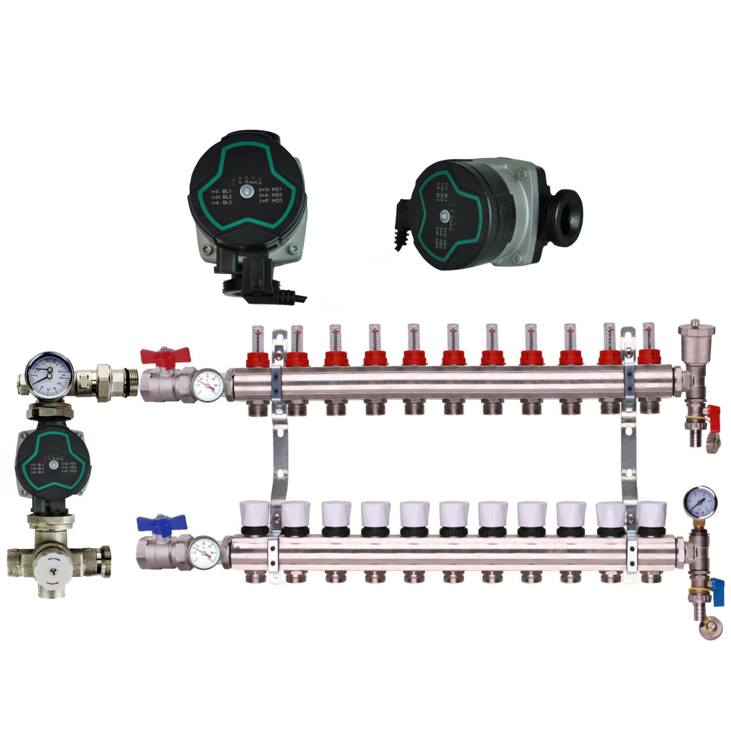 Bastion Pump With Underfloor Heating Manifold And Pump Pack & Valves – Bastion A Rated Pump - 2 to 12 Ports - Image 11
