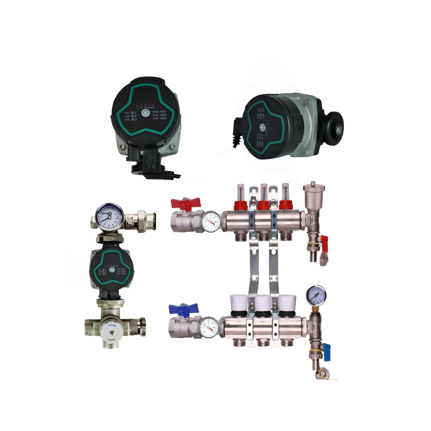 Bastion Pump With Underfloor Heating Manifold And Pump Pack & Valves – Bastion A Rated Pump - 2 to 12 Ports - Image 3