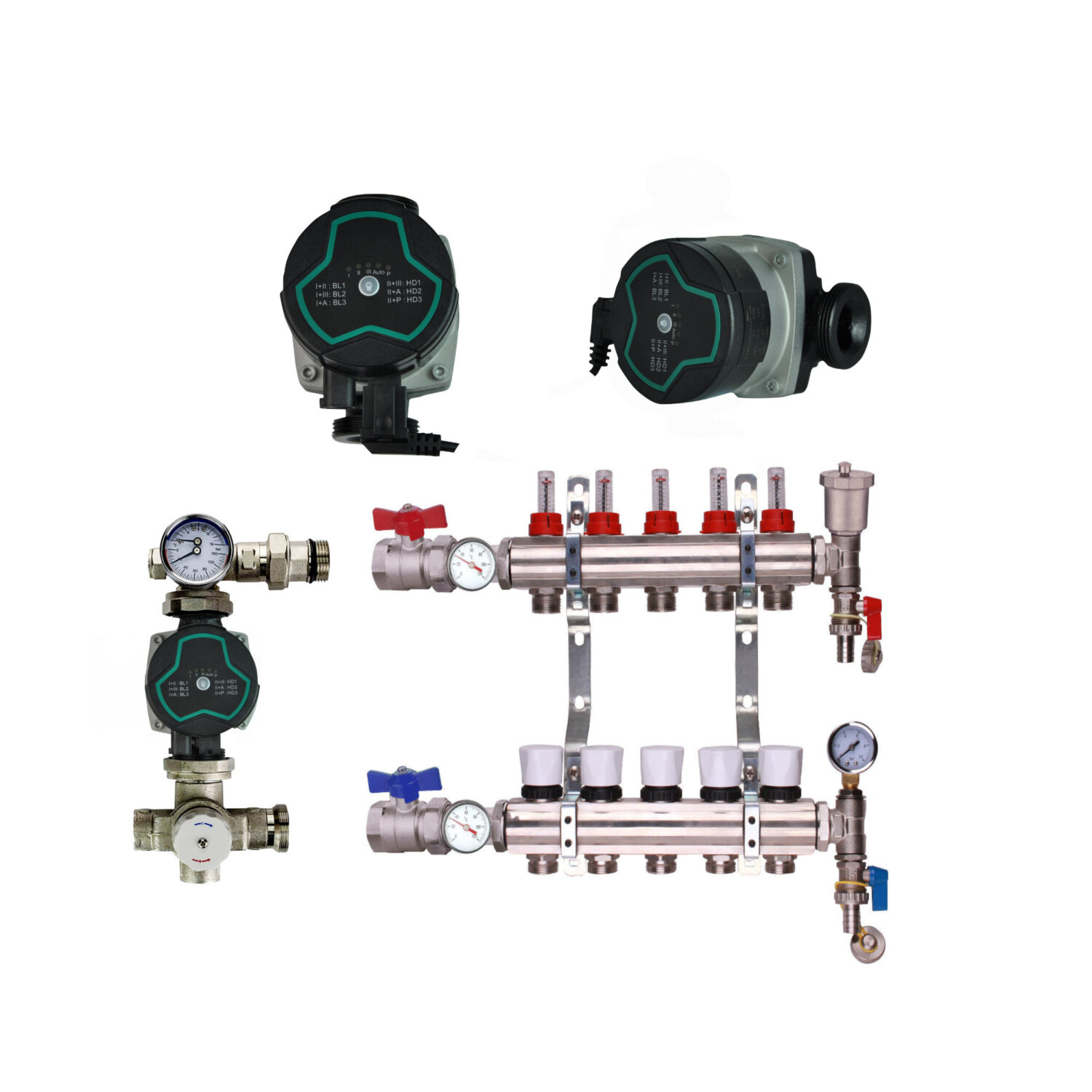 Bastion Pump With Underfloor Heating Manifold And Pump Pack & Valves – Bastion A Rated Pump - 2 to 12 Ports - Image 5
