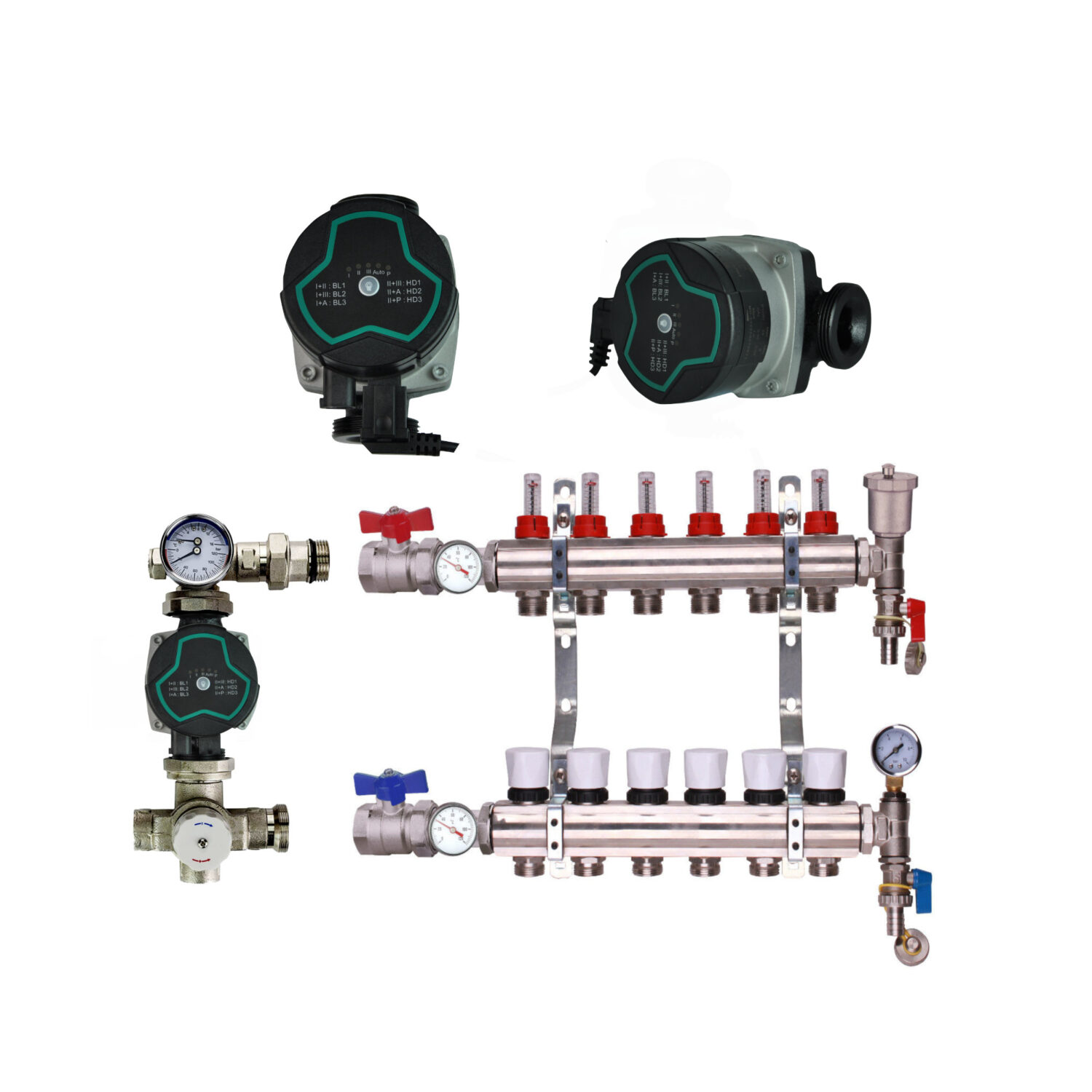 Bastion Pump With Underfloor Heating Manifold And Pump Pack & Valves – Bastion A Rated Pump - 2 to 12 Ports - Image 6