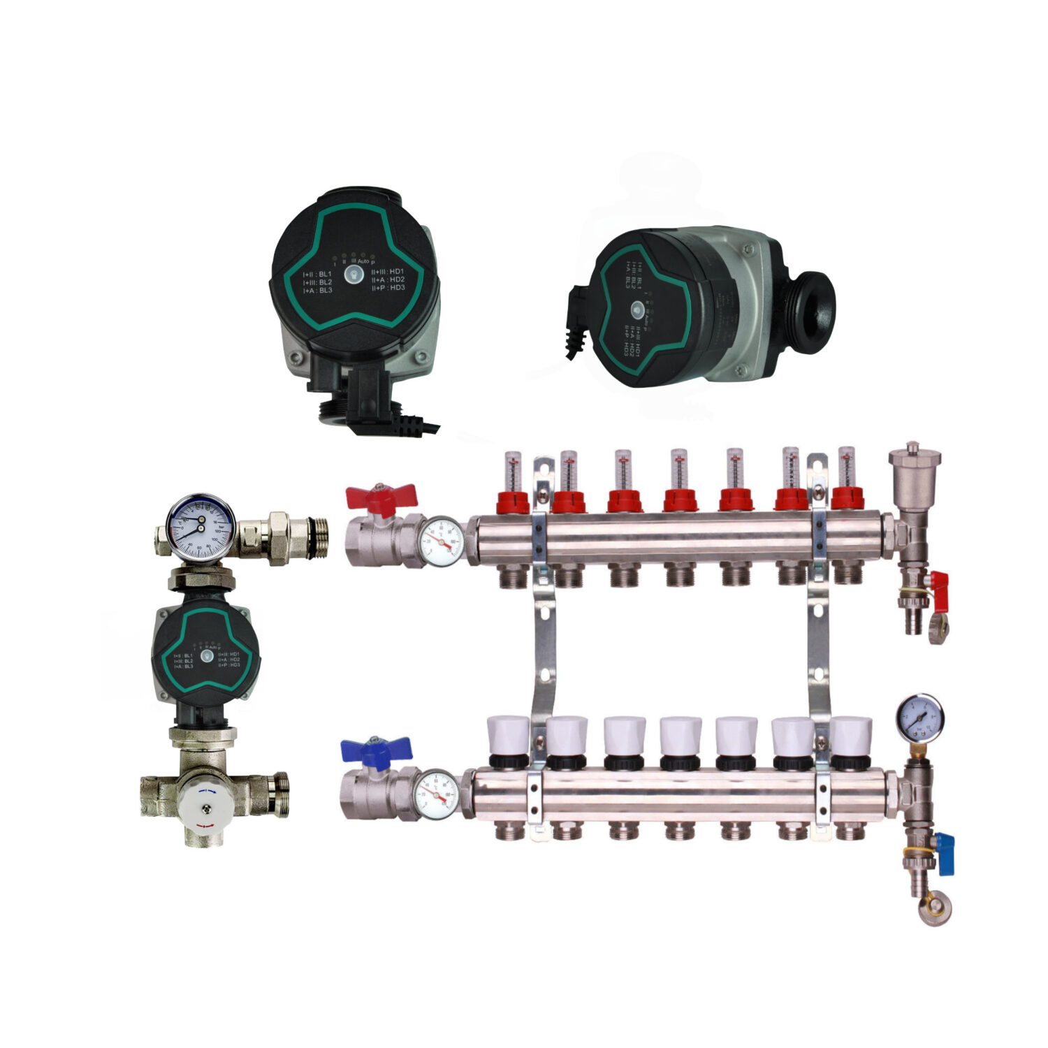 Bastion Pump With Underfloor Heating Manifold And Pump Pack & Valves – Bastion A Rated Pump - 2 to 12 Ports - Image 7
