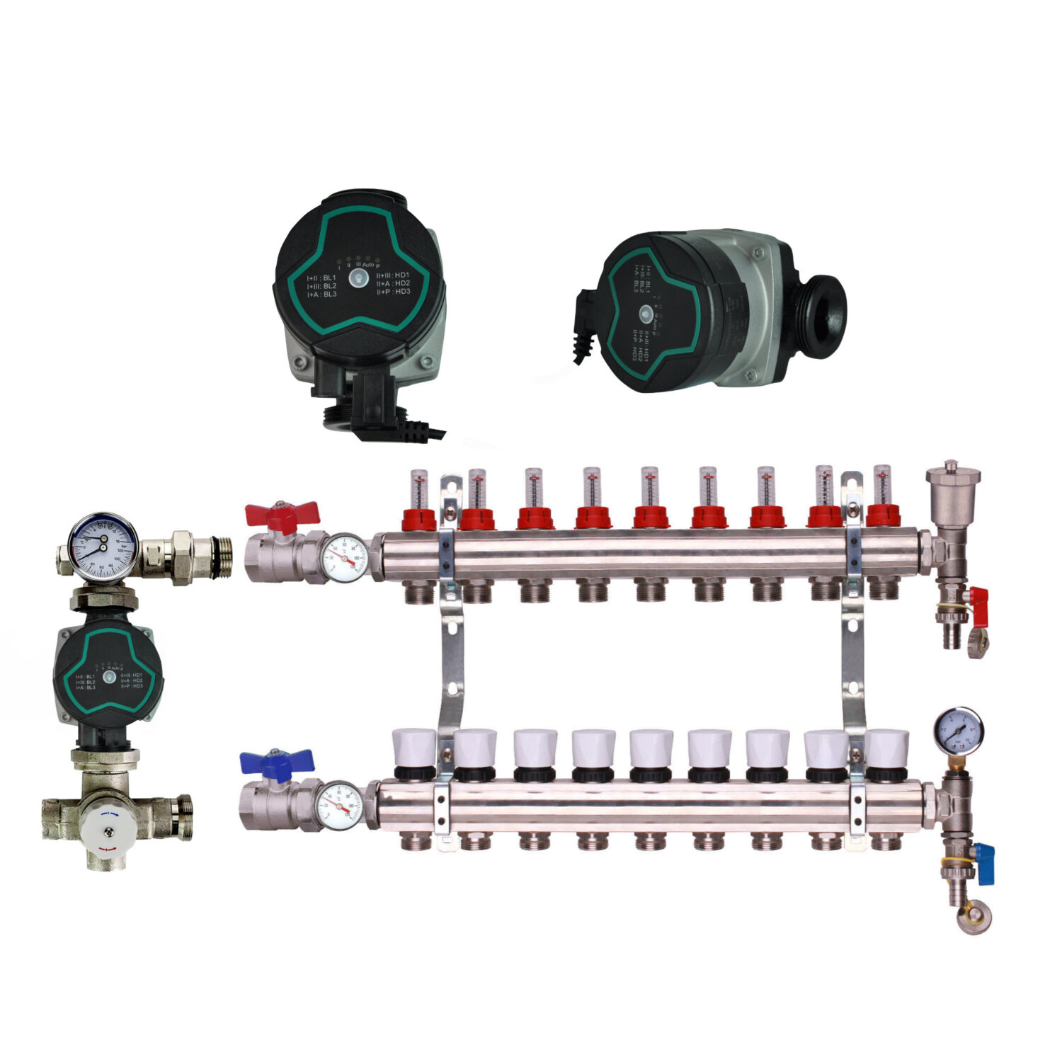 Bastion Pump With Underfloor Heating Manifold And Pump Pack & Valves – Bastion A Rated Pump - 2 to 12 Ports - Image 9