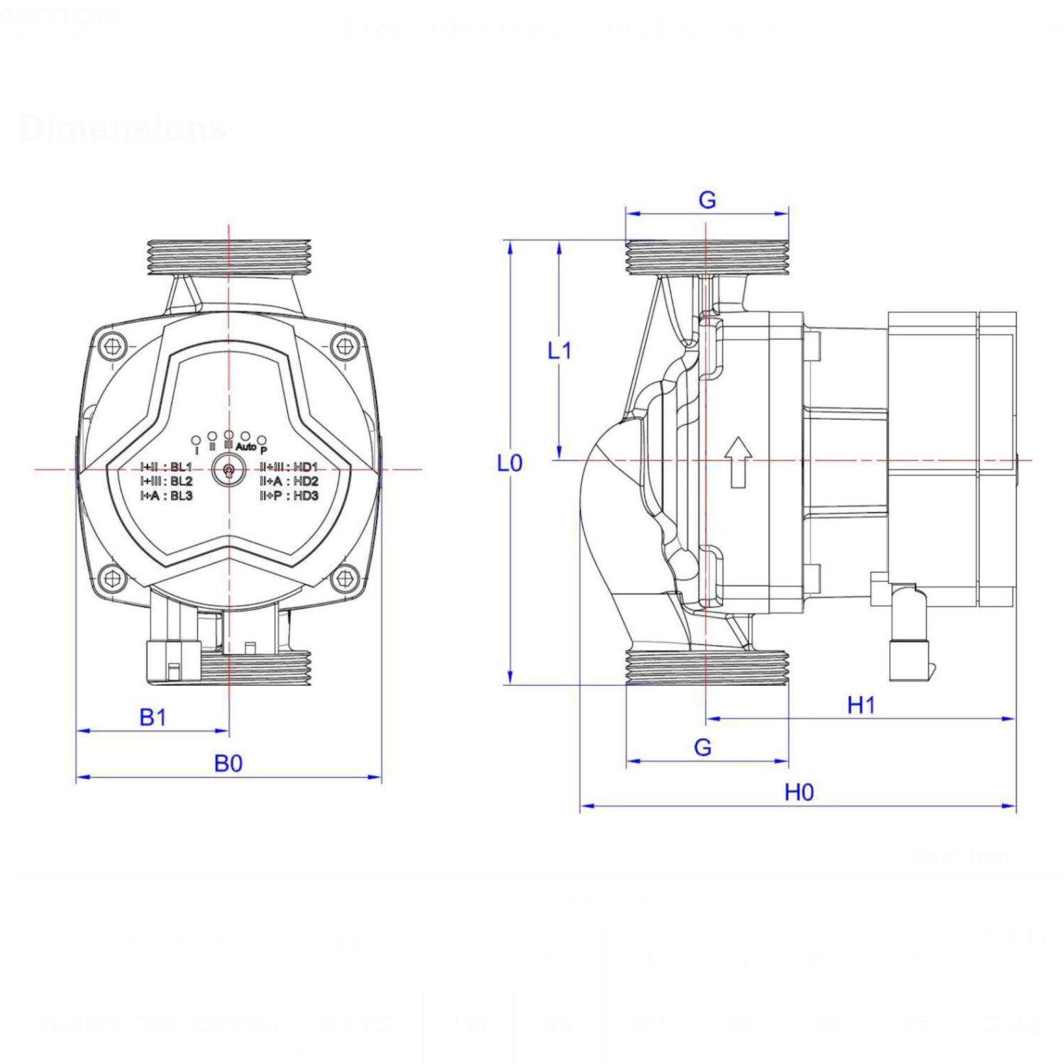 Bastion A Rated Central Heating Pump - Boiler Circulating Pump - Suitable for UFH - Image 3