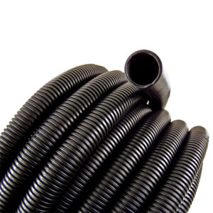 25mm Black Polypropylene Flexible Conduit 50m Coil