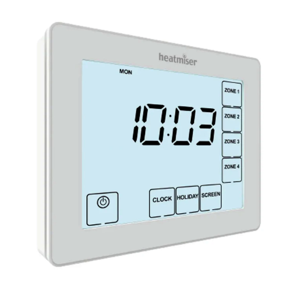 Heatmiser TM4 4-Channel Time Clock Programmer - The Underfloor Heating Site