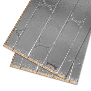Foiled Chipboard Underfloor Heating Overlay Boards - 1200mm or 2400mm x 600mm x 22mm - For 12mm or 16mm Pipe - Full TG4