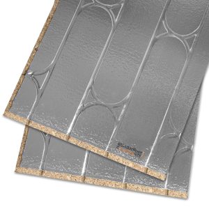 Foiled Underfloor Heating Chipboard 22mm - 2400mm x 600mm x 22mm - For 12mm Pipe