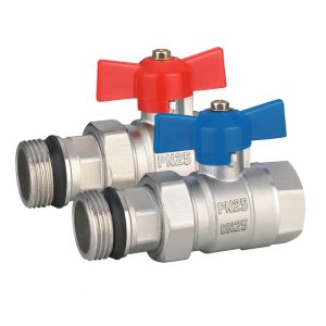 Ball Valve Set – 3/4″ Blue & Red Handle (Pair)