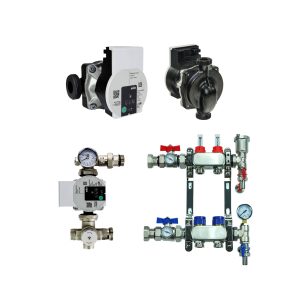 Wilo Pump With Underfloor Heating Stainless Steel Manifold And Pump Pack – Wilo A Rated Pump - 2 to 12 Ports