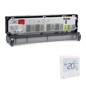 Salus KL08RF 8 Zone Wiring Centre RF + Salus SQ610RF Quantum Stat